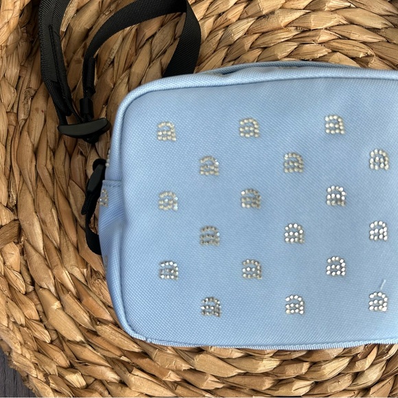 NWT Alexander Wang Blue Wangsport Crystal Detail Camera Bag - Picture 4 of 12